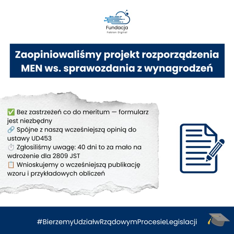 Domykamy rozliczenie 2026 r. dla nauczycieli początkujących — nasza opinia do MEN ws. formularza sprawozdawczego